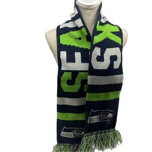 NFL Seattle Seahawks Scarf Multi Color With Fringe New